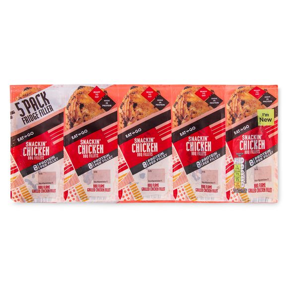 Eat & Go Snackin' Chicken BBQ Fillets 5x35g